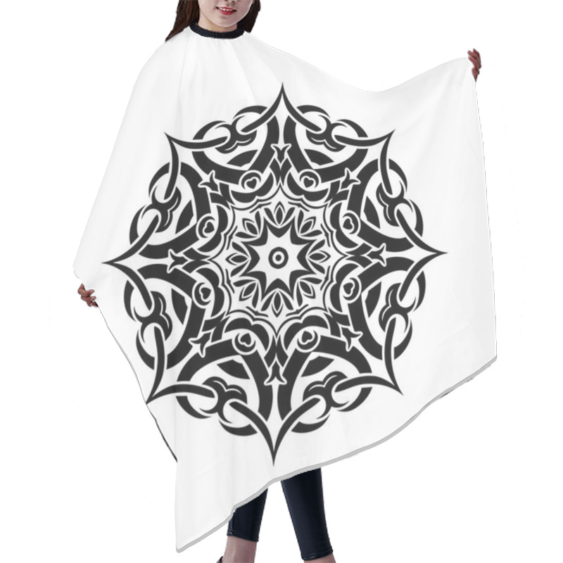 Personality  Oriental Traditional Ornament Hair Cutting Cape