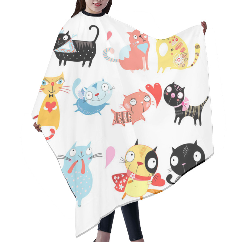 Personality  Different Cats Hair Cutting Cape