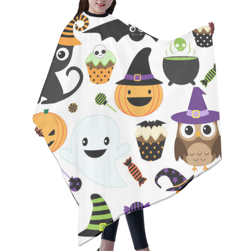 Personality  Cute Halloween Party Hair Cutting Cape