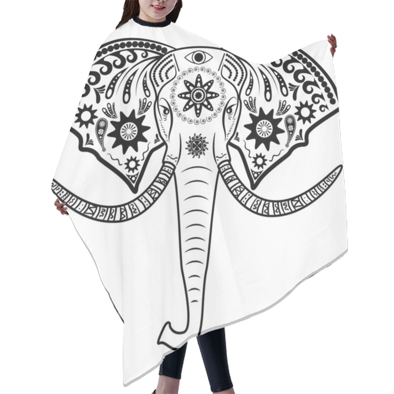 Personality  Elephant Head Hair Cutting Cape