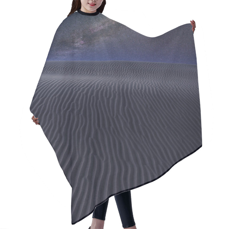 Personality  Desert Dunes Sand In Milky Way Stars Night Sky Hair Cutting Cape