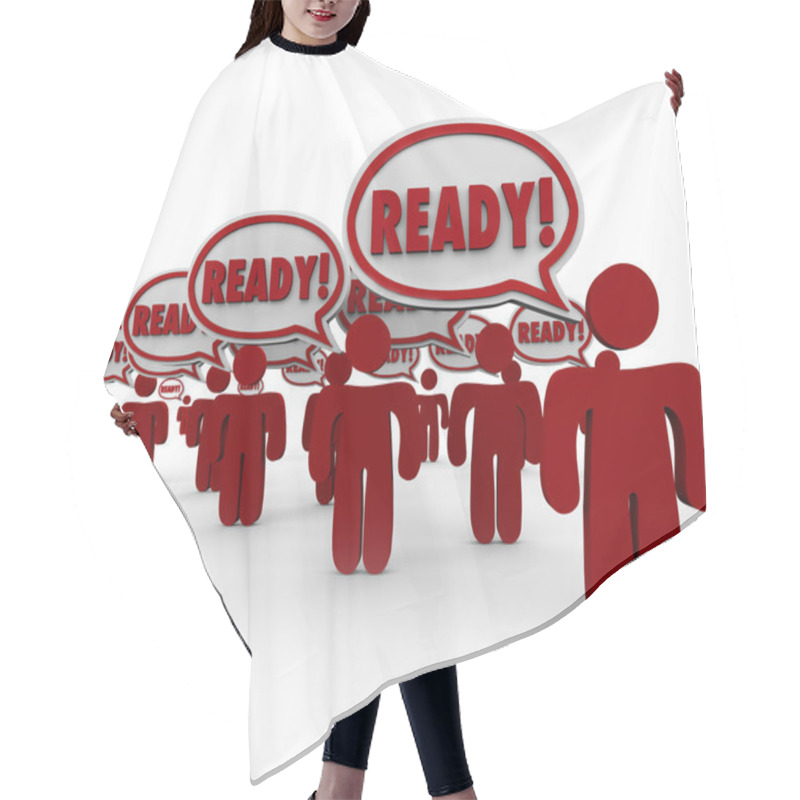 Personality  Ready Speech Bubbles Prepared People Hair Cutting Cape