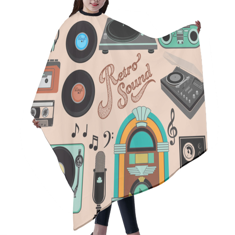 Personality  Retro Sound Hair Cutting Cape