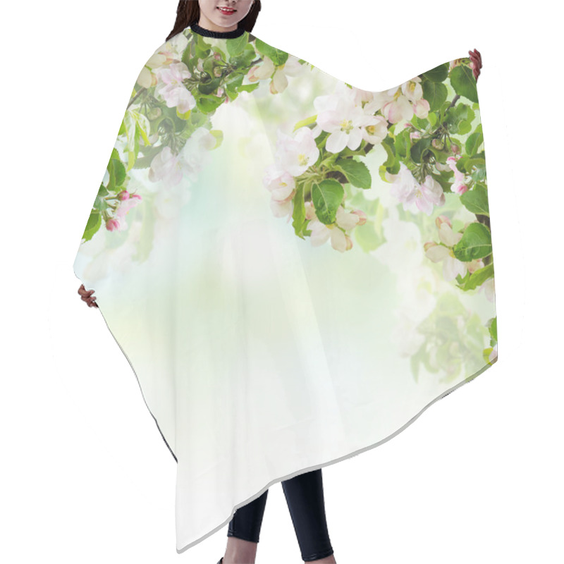 Personality  Apple Floral Background Hair Cutting Cape