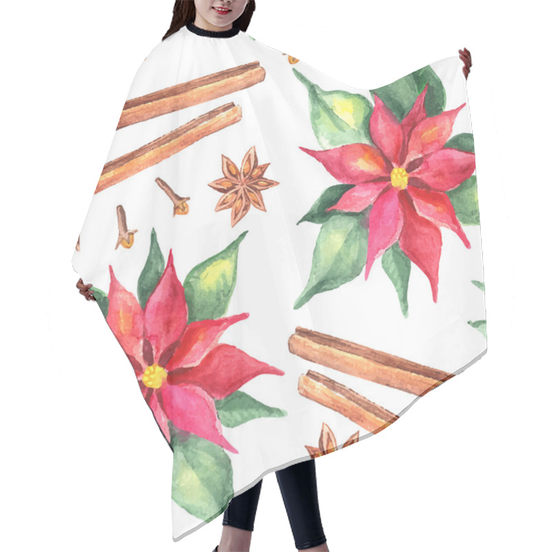 Personality  Christmas Vector Illustration Hair Cutting Cape