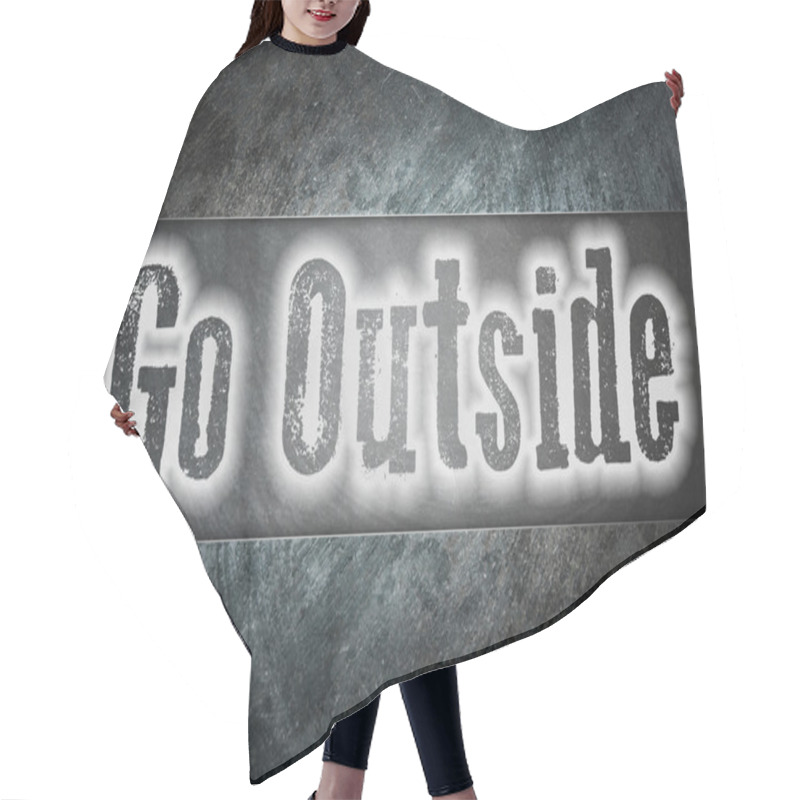 Personality  Go Outside Concept Hair Cutting Cape