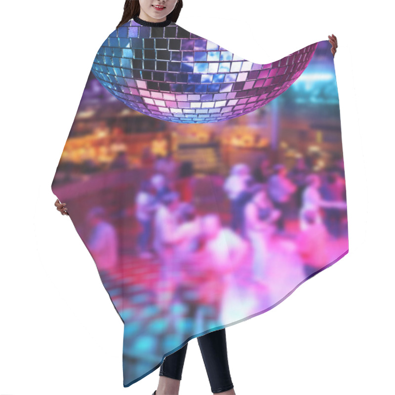 Personality  Dancing Under Disco Mirror Ball Hair Cutting Cape