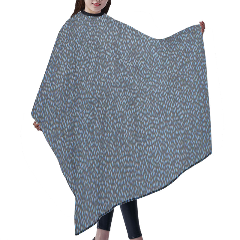 Personality  Top View Of Empty Dotted Blue Paper Texture, Panoramic Shot Hair Cutting Cape