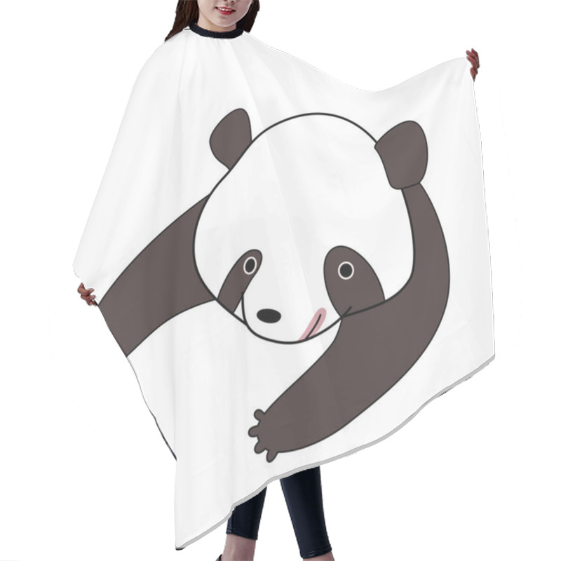 Personality  Cartoon Panda Bear Hair Cutting Cape