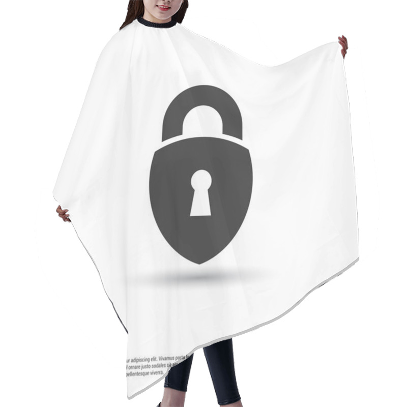 Personality  Web Lock Icon Hair Cutting Cape