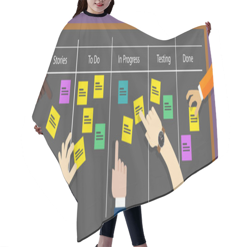 Personality  Scrum Board Agile Methodology Software Development Hair Cutting Cape