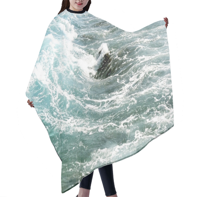 Personality  Red Sea Turquoise Water Hair Cutting Cape