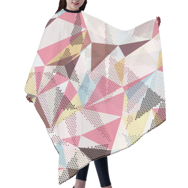 Personality  Vector Abstract Background Hair Cutting Cape