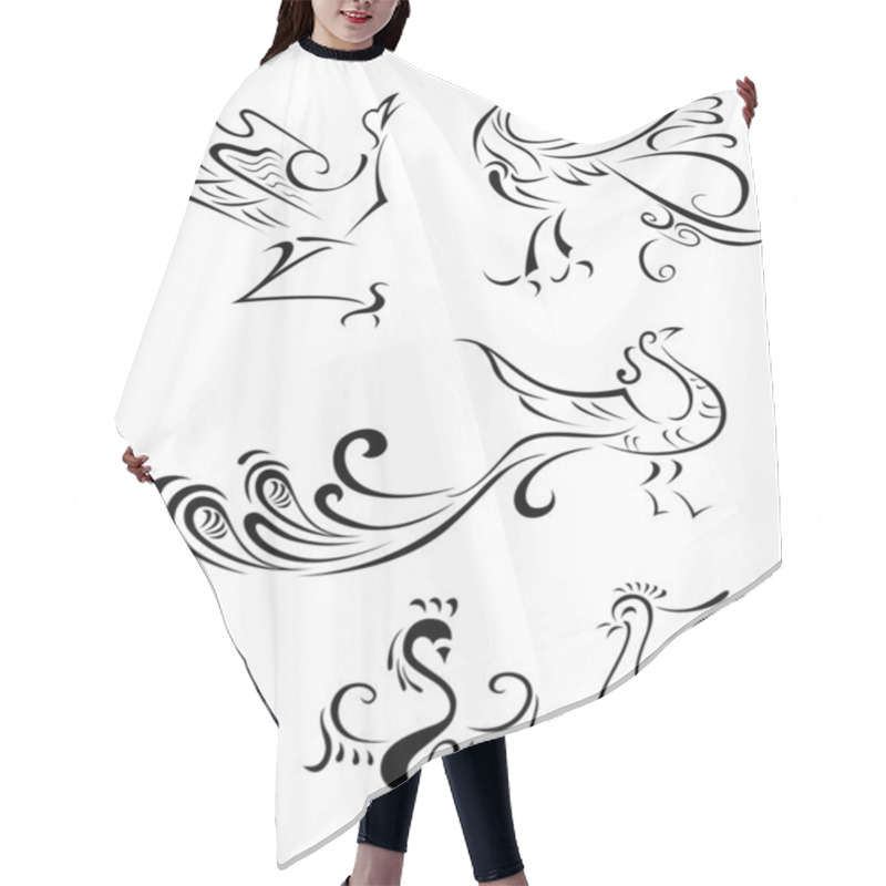 Personality  Phoenix Illustration Hair Cutting Cape