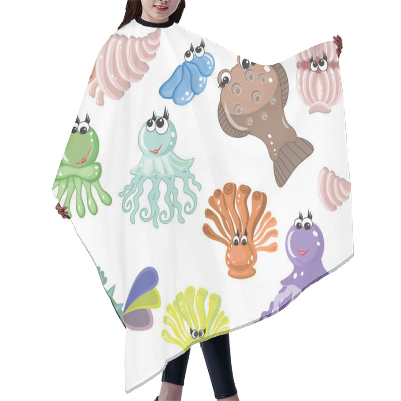 Personality  Sea Animals Hair Cutting Cape