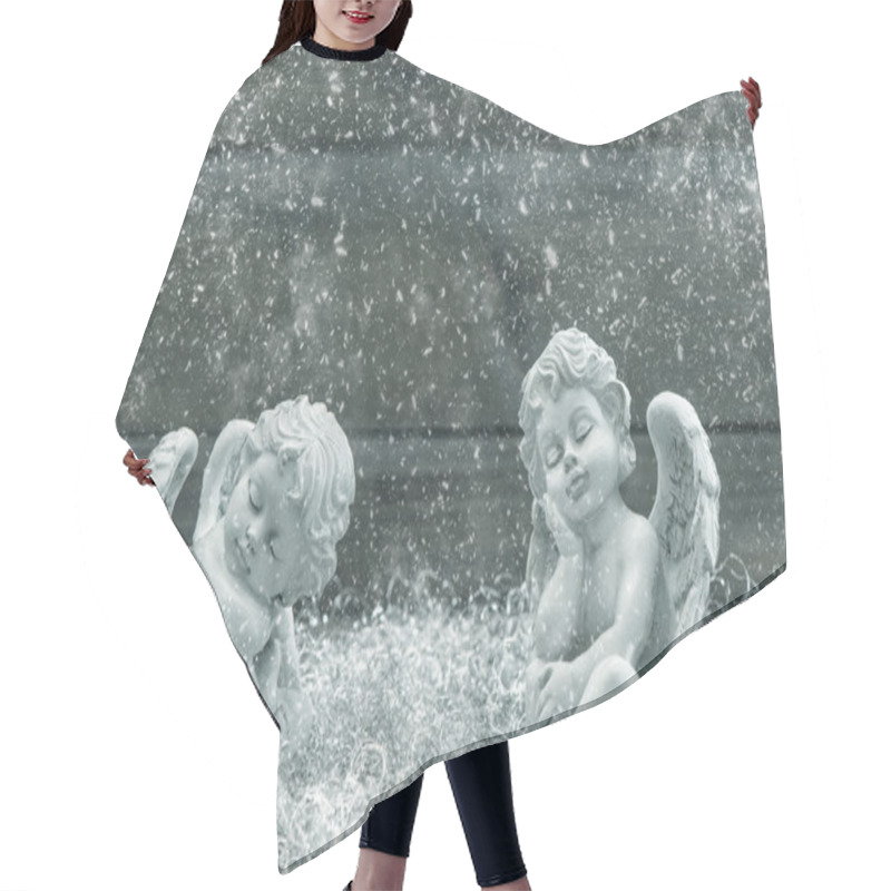 Personality  Sleeping Guardian Angels Christmas Decoration Hair Cutting Cape