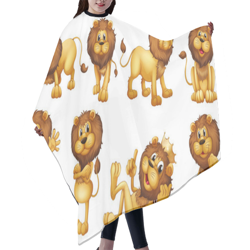 Personality  Brave Lions Hair Cutting Cape