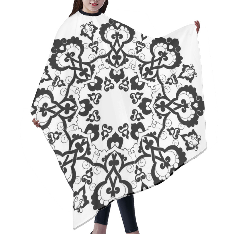 Personality  Black Oriental Ottoman Design Thirty-three Hair Cutting Cape