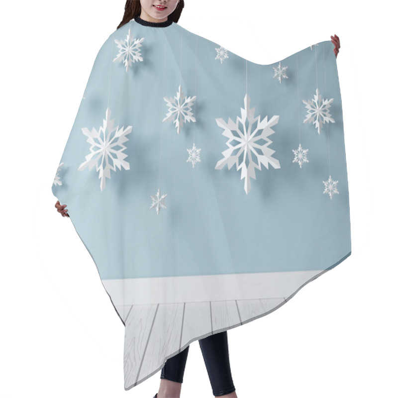 Personality  Snowflakes In Room Hair Cutting Cape