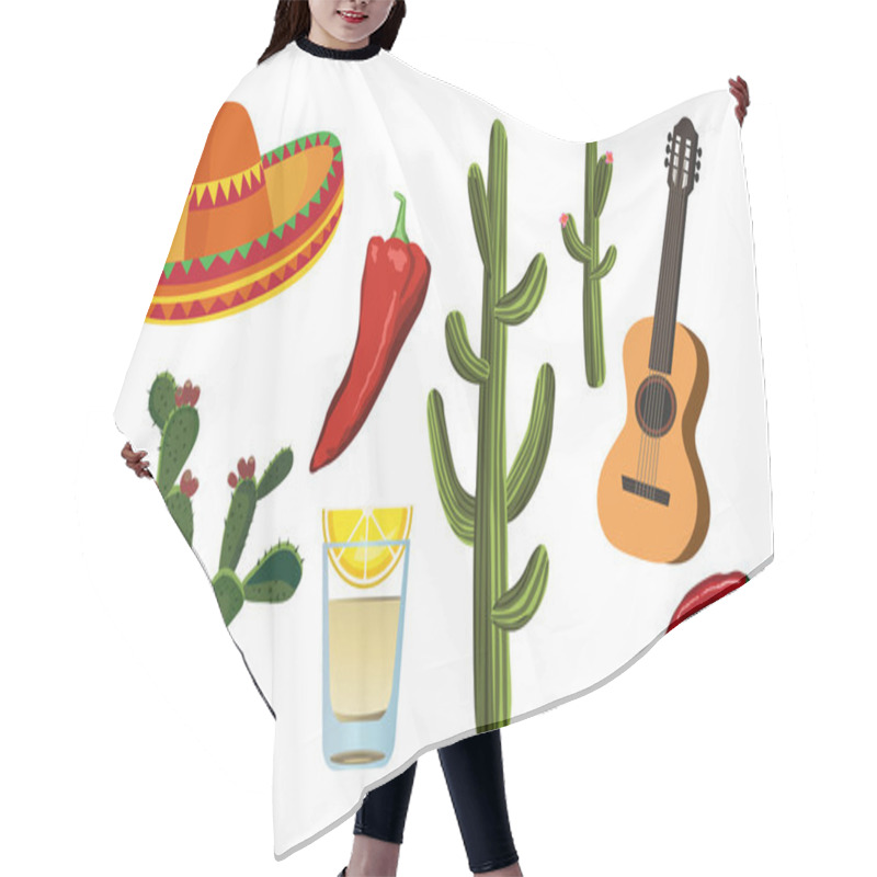 Personality  Mexican Symbols Hair Cutting Cape