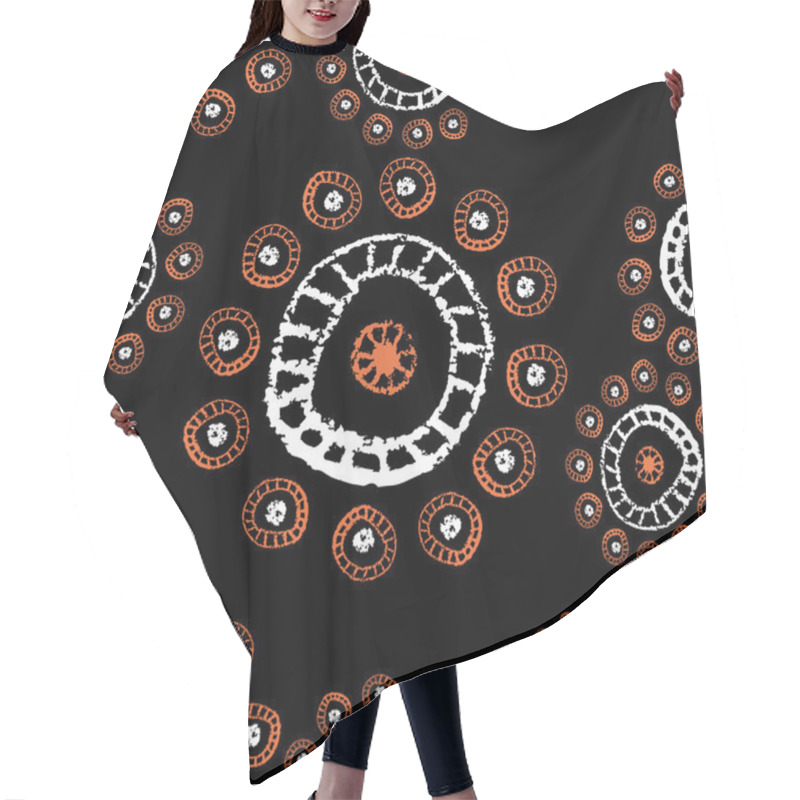 Personality  Ethnic Seamless Pattern Hair Cutting Cape