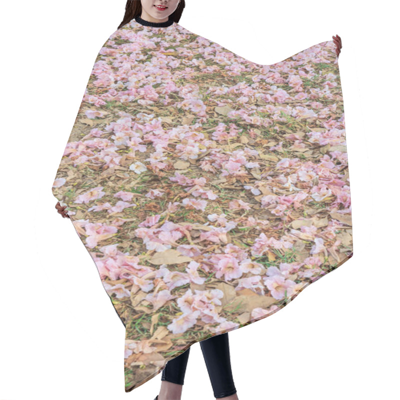 Personality  Tabebuia Roses Pink Flowers Hair Cutting Cape