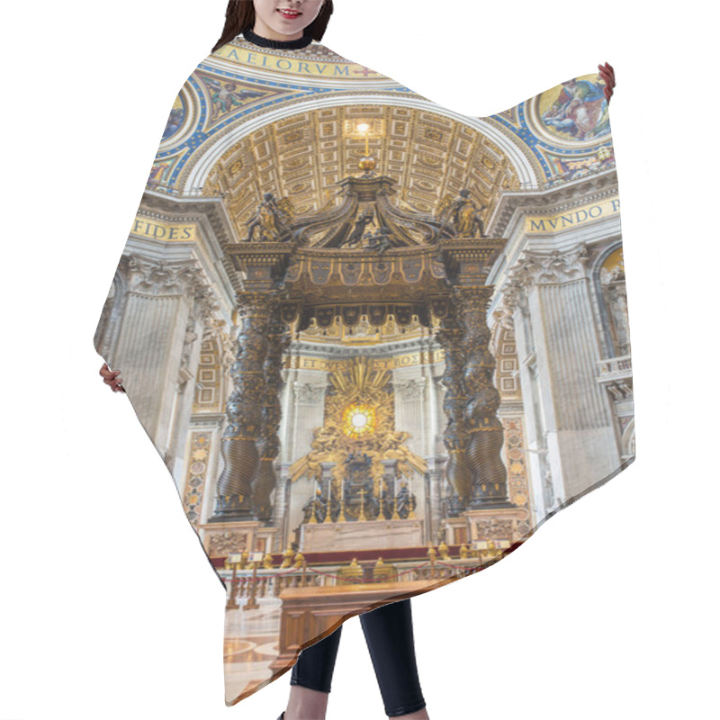 Personality  Interior Of Saint Peter Basilica Hair Cutting Cape