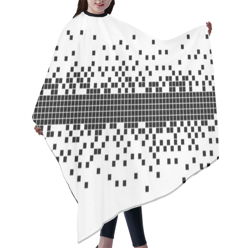 Personality  Pixel Background Hair Cutting Cape