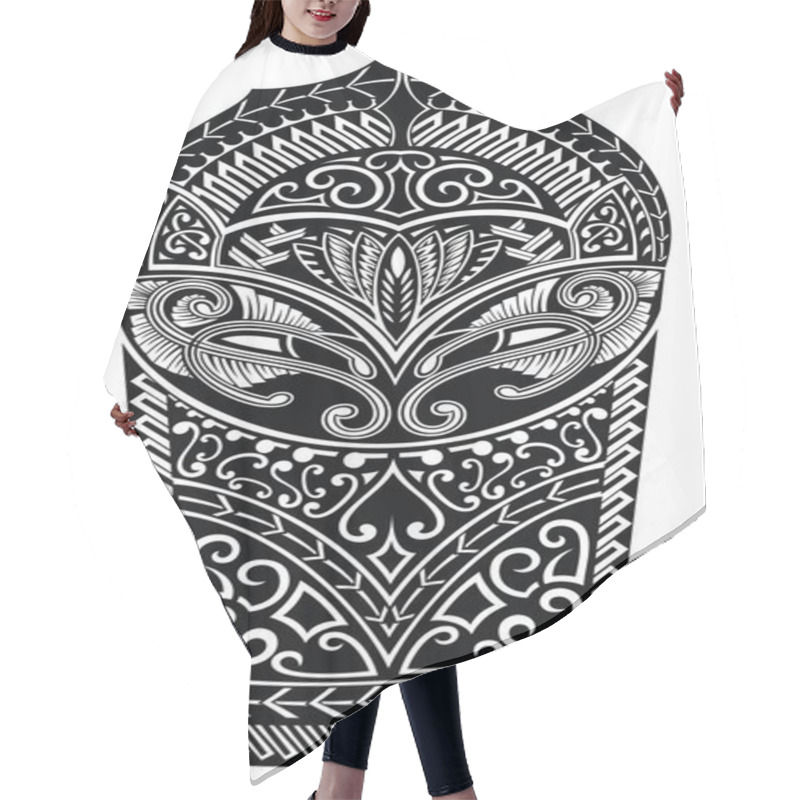 Personality  Arm Tattoo In Abstract Style  Hair Cutting Cape