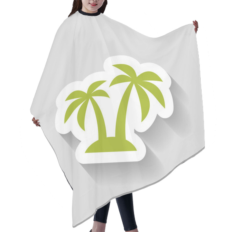 Personality  Pictograph Of Island Icon Hair Cutting Cape