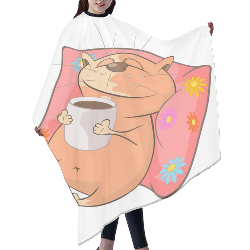 Personality  Cartoon Cute Cat Hair Cutting Cape