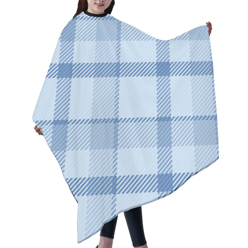 Personality  Elegant Blue And Light Blue Plaid Pattern.  Subtle Texture Adds Depth. Ideal For Textile Designs, Website Backgrounds, Or Packaging. Creates A Sophisticated And Calming Aesthetic. Hair Cutting Cape