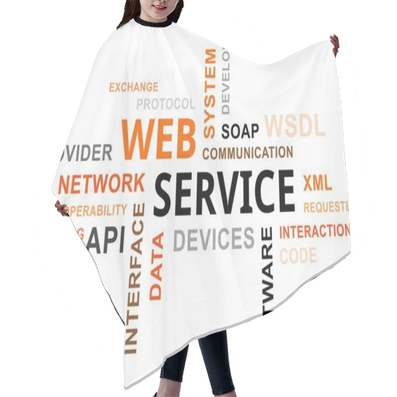 Personality  Word Cloud - Web Service Hair Cutting Cape