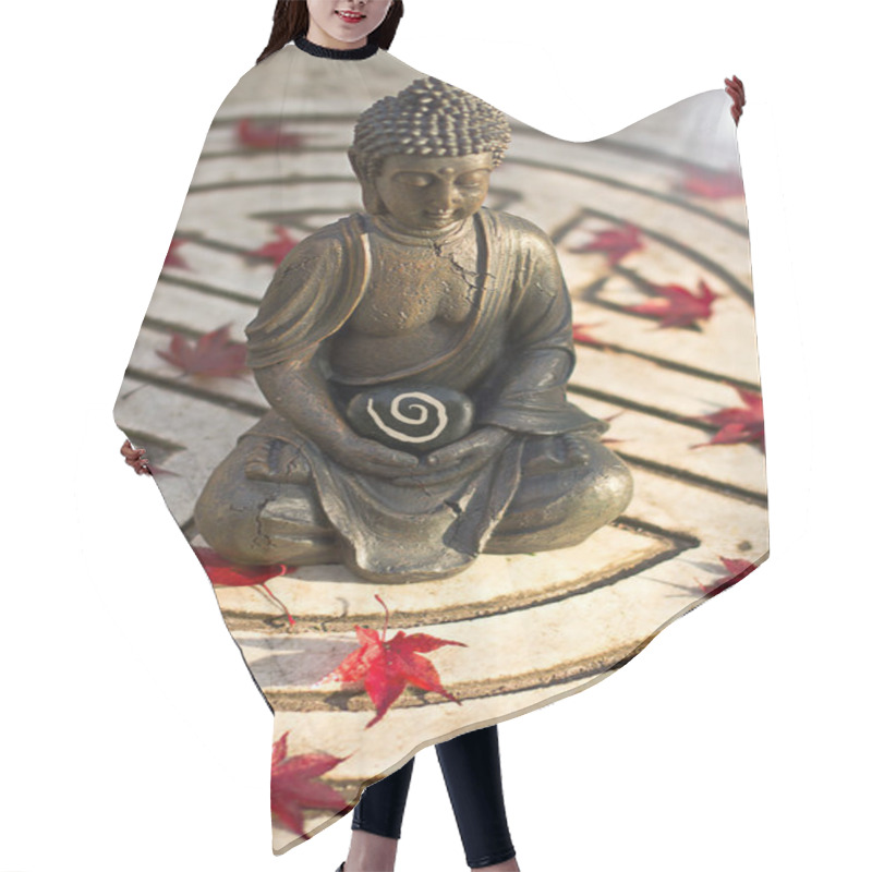 Personality  Buddha Statue In The Temple Hair Cutting Cape