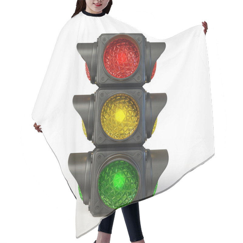 Personality  Traffic Light Hair Cutting Cape