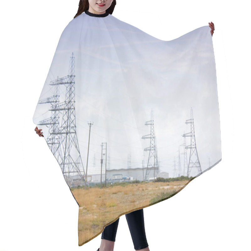 Personality  Electric Pylons Hair Cutting Cape