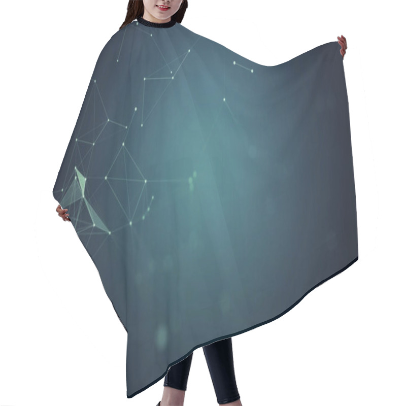 Personality  Data Visualization In Form Of Polygonal Shapes  Hair Cutting Cape