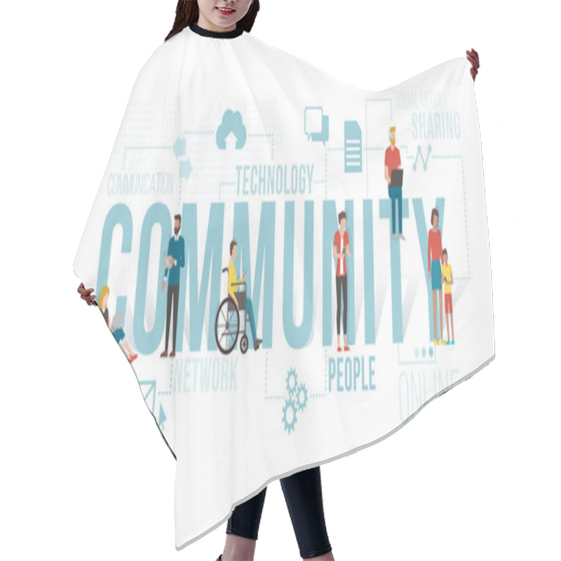 Personality  Community Media Network Hair Cutting Cape