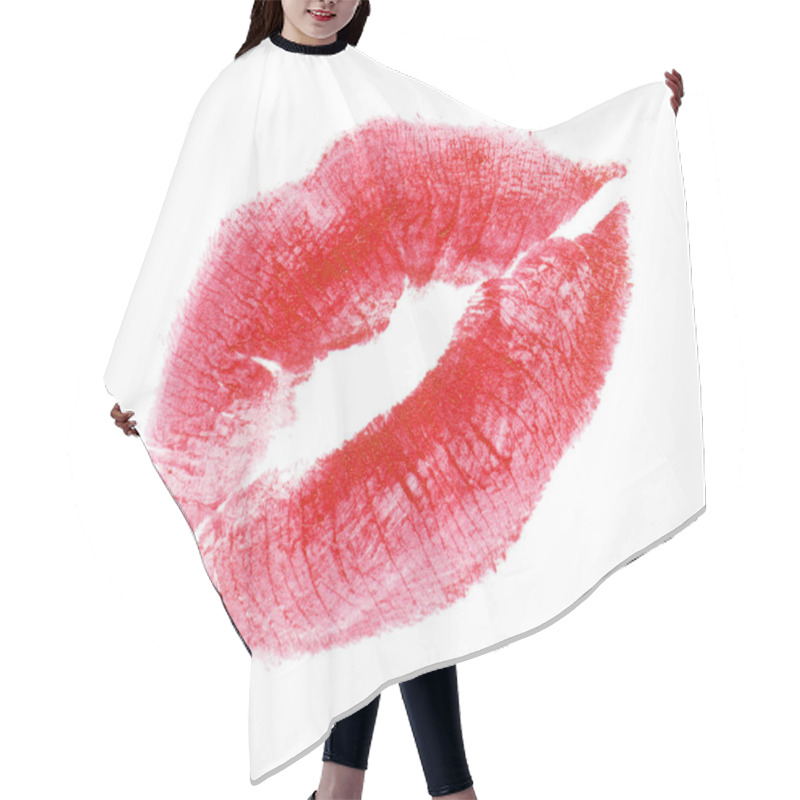 Personality  Woman's Kiss Stamp Hair Cutting Cape