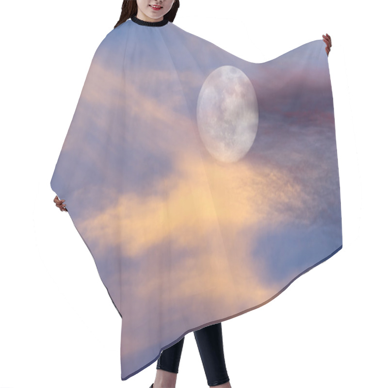 Personality  Moon Clouds Skies Hair Cutting Cape