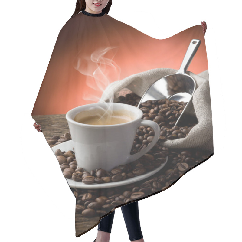 Personality  Hot Coffee Hair Cutting Cape