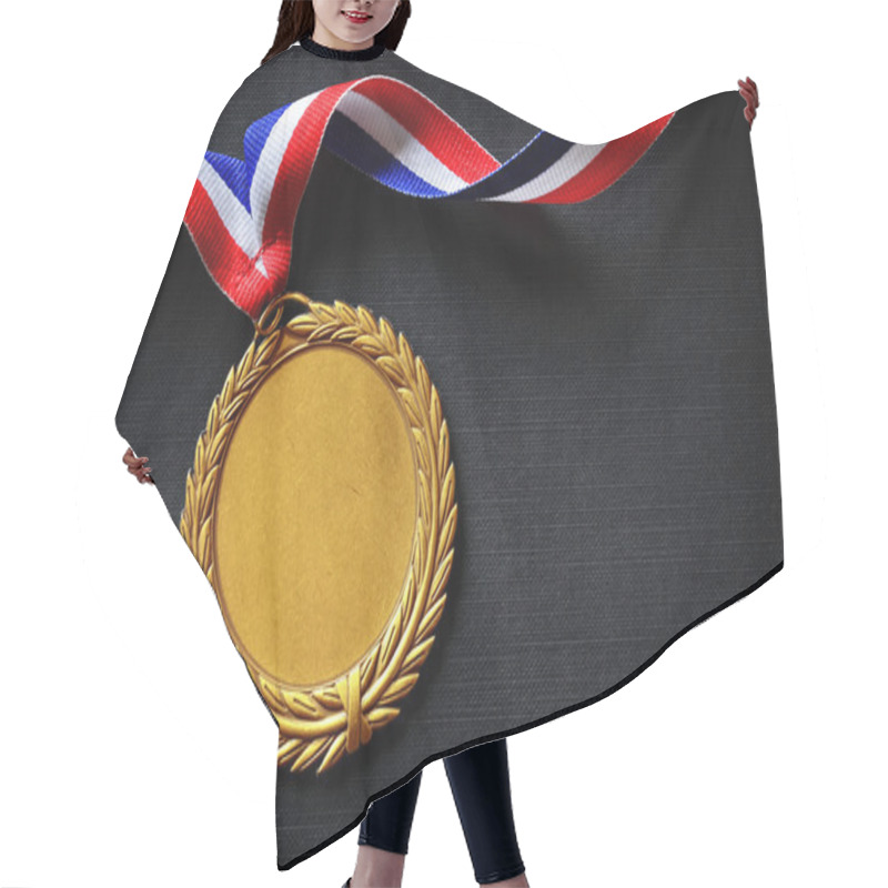 Personality  Olympic Gold Medal Hair Cutting Cape