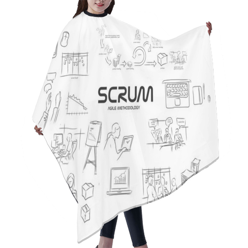 Personality  Scrum Agile Methodology Software Development Hair Cutting Cape