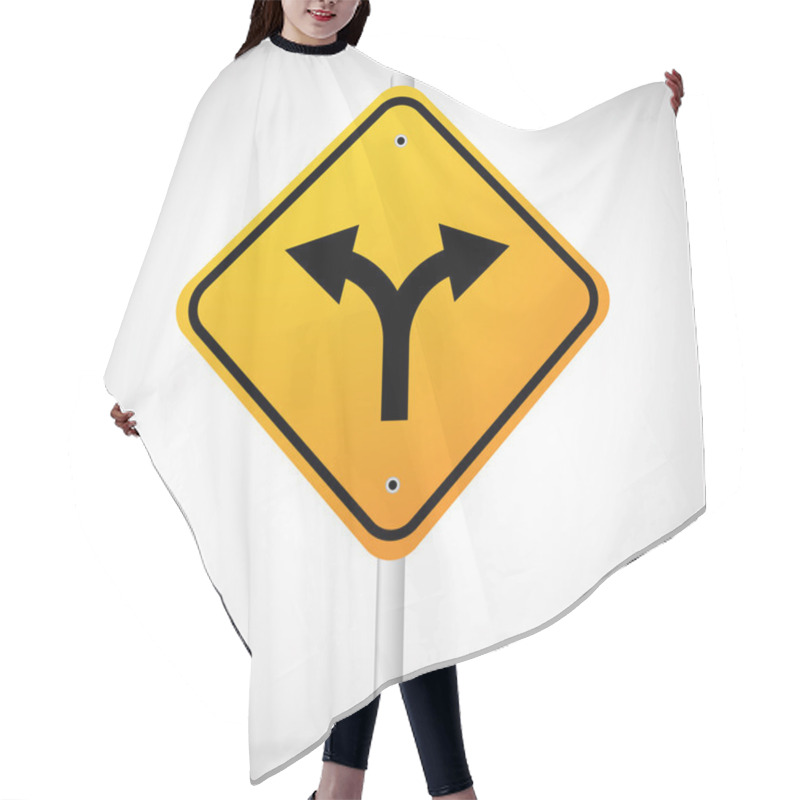 Personality  Junction Road Sign Hair Cutting Cape