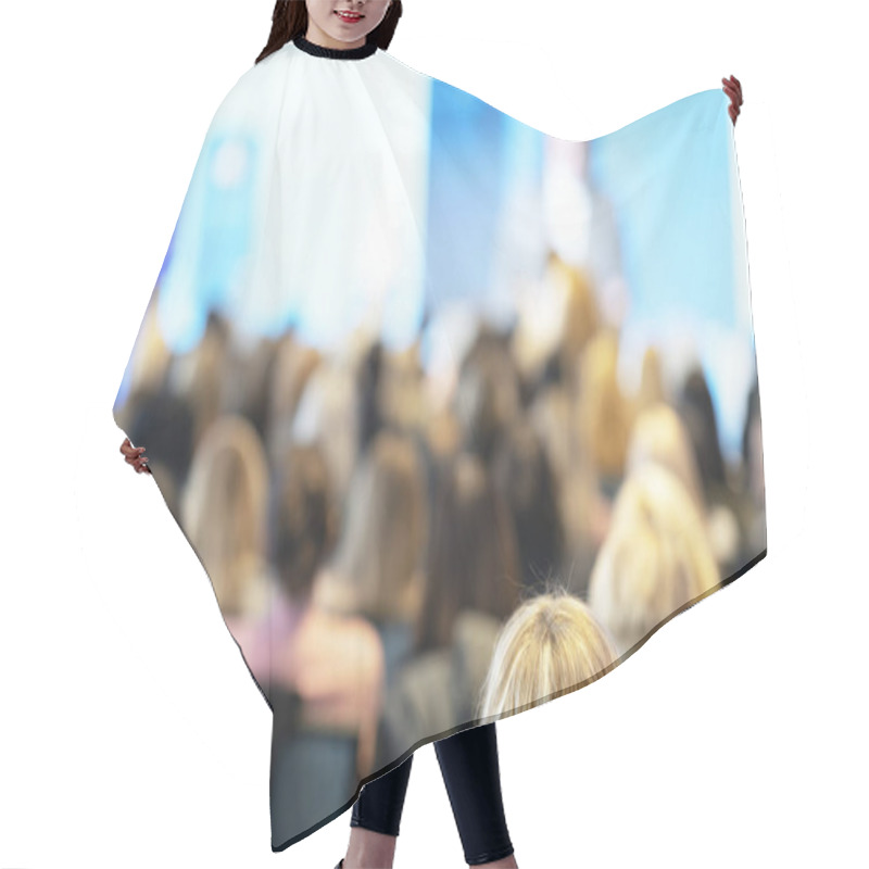 Personality  Business Conference And Presentation Or International Political Event Hair Cutting Cape