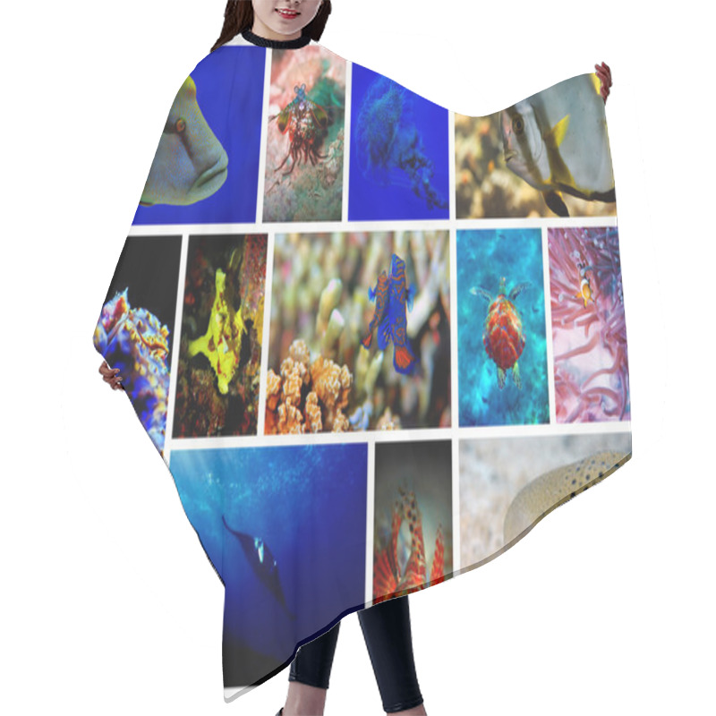 Personality  Underwater Hair Cutting Cape