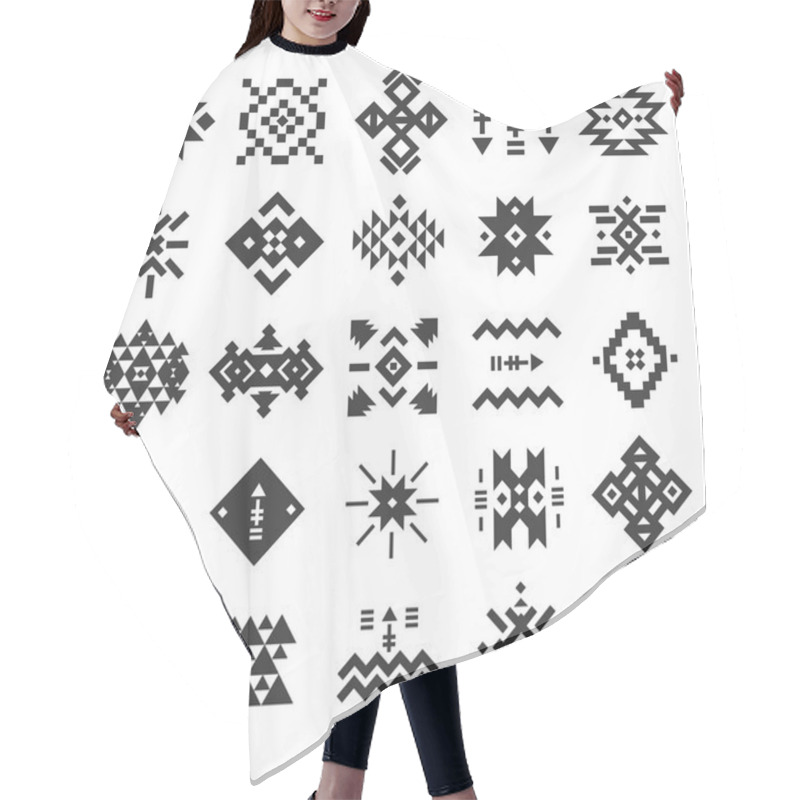 Personality  Vector Abstract Geometric Elements Hair Cutting Cape