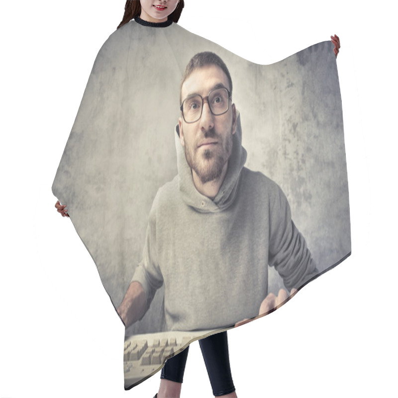 Personality  Programmer Hair Cutting Cape