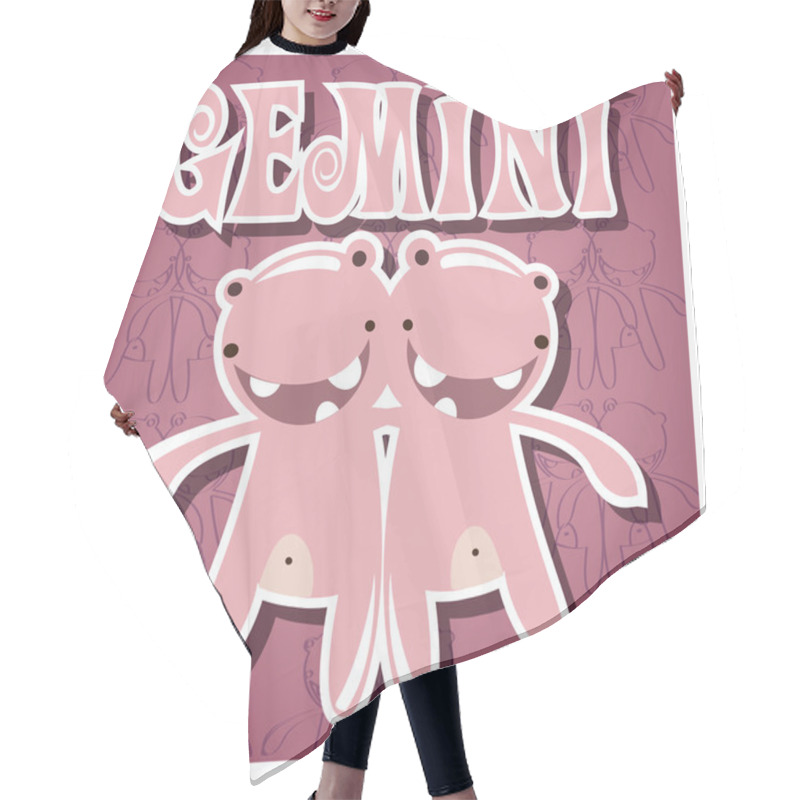 Personality  Zodiac Sign Gemini Hair Cutting Cape