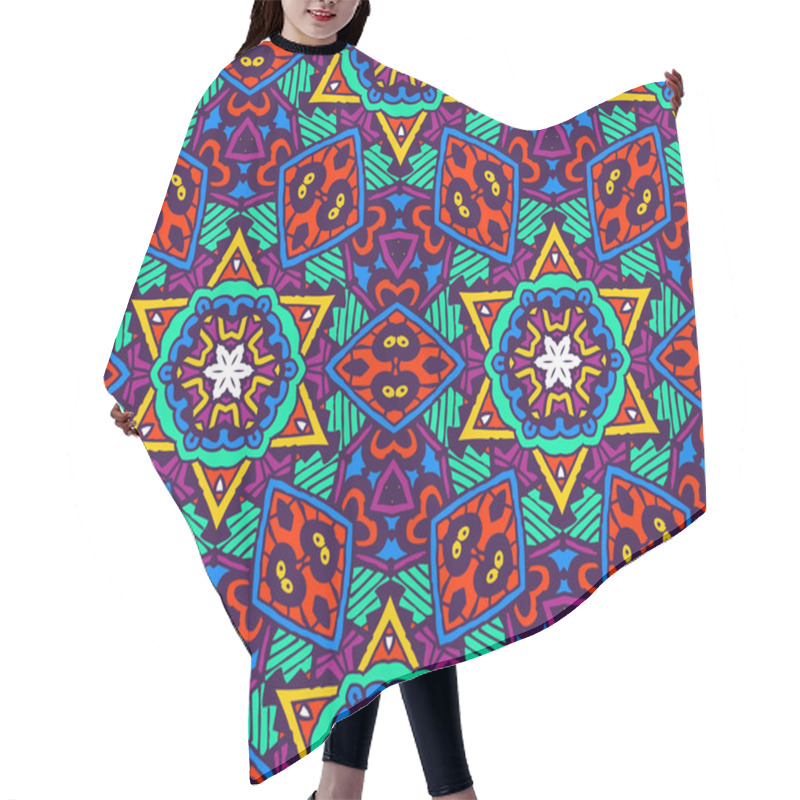 Personality  Abstract Vibrant  Seamless Pattern Hair Cutting Cape